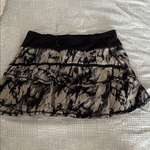 Cream and Black Lululemon Skort